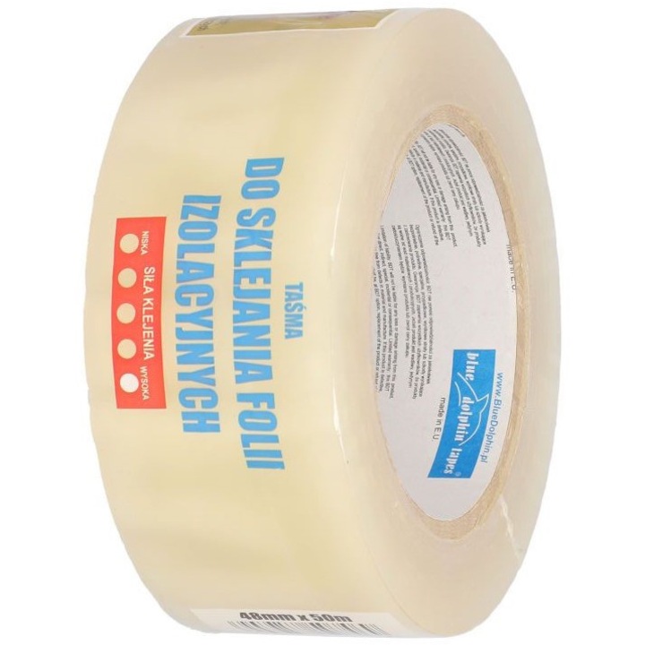 Banda pentru folii izolante, BLUE DELPHIN, 48 mm x 50m