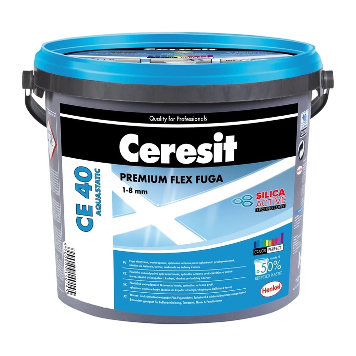 Водоустойчива еластична шпакловка CERESIT, Iron Grey, 2кг