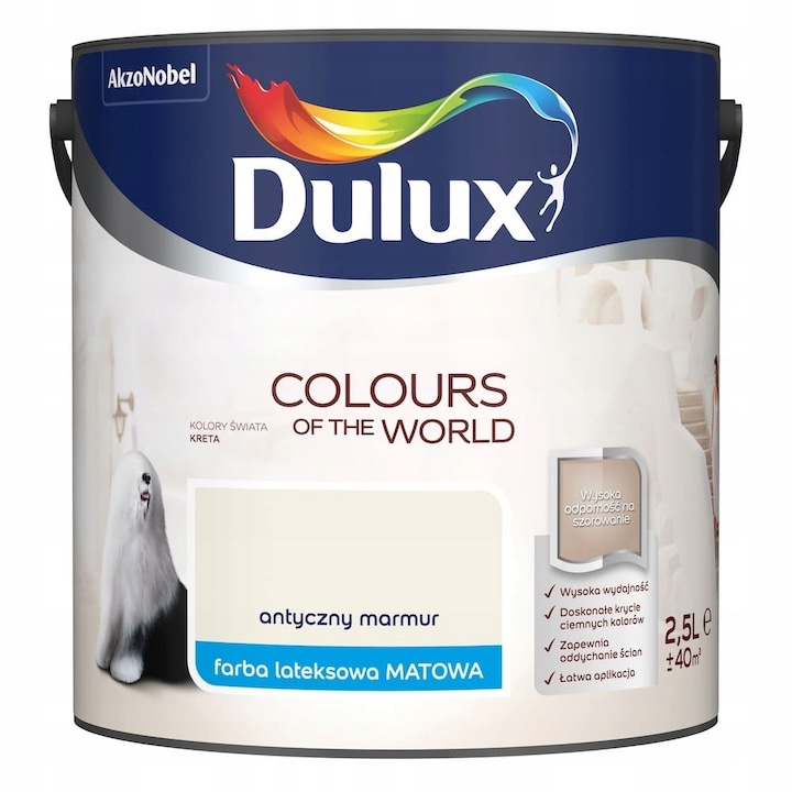 Декоративна боя, Dulux, Античен мрамор, Бежова, 2,5л