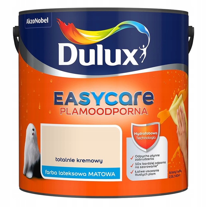 EasyCare festék, Dulux, Totally Cream, 2.5 L