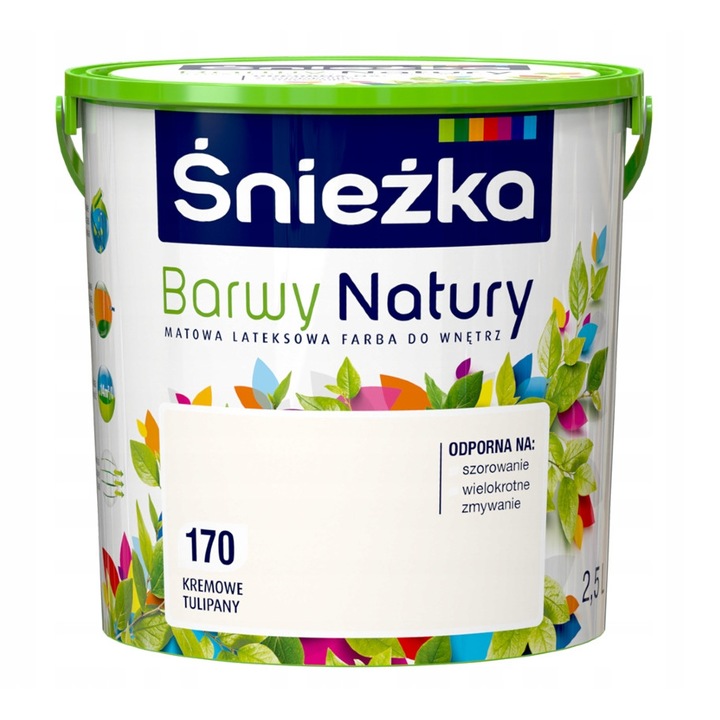 Vopsea decorativa, Sniezka, 2.5 l, Crem
