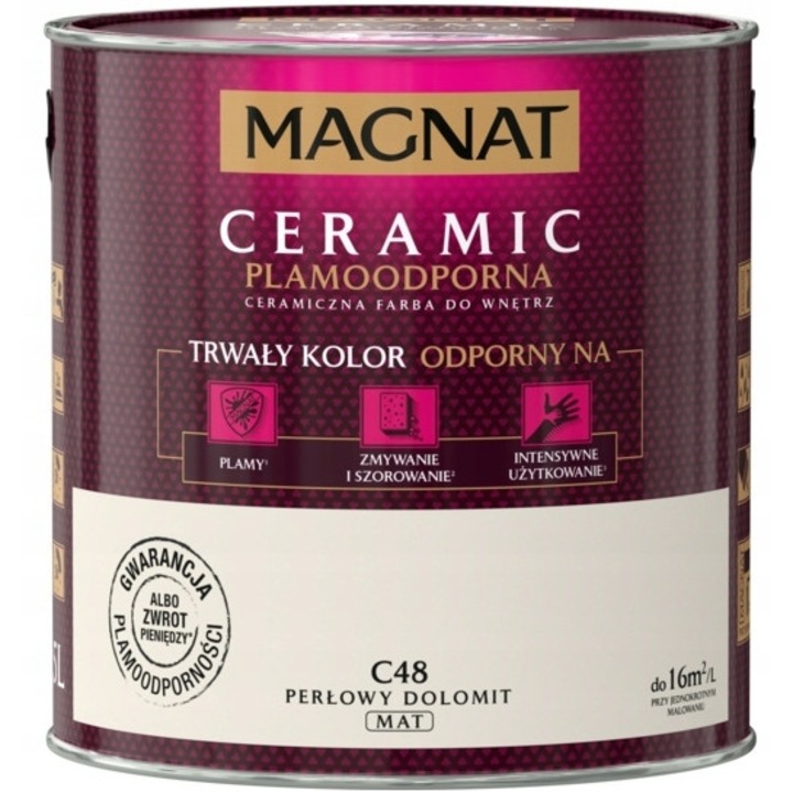 Vopsea ceramica, Magnat, Pearl Dolomit, 2.5L