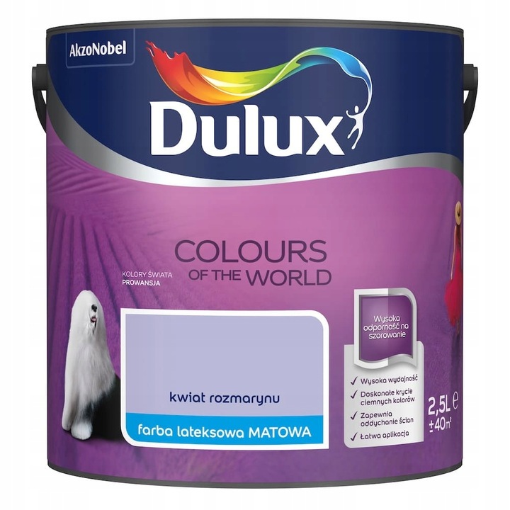 Боя, Dulux, цвят от розмарин, 2.5L