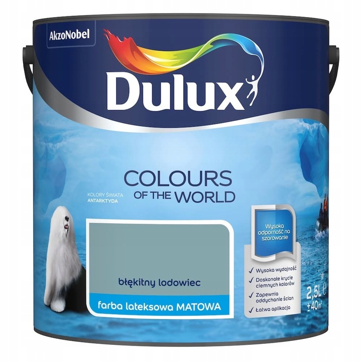 Декоративна боя, Dulux, Glacier blue, 2.5L