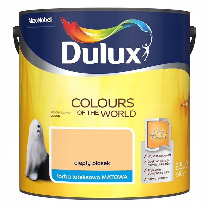 Латексова боя, Dulux, 2,5 л, оранжева