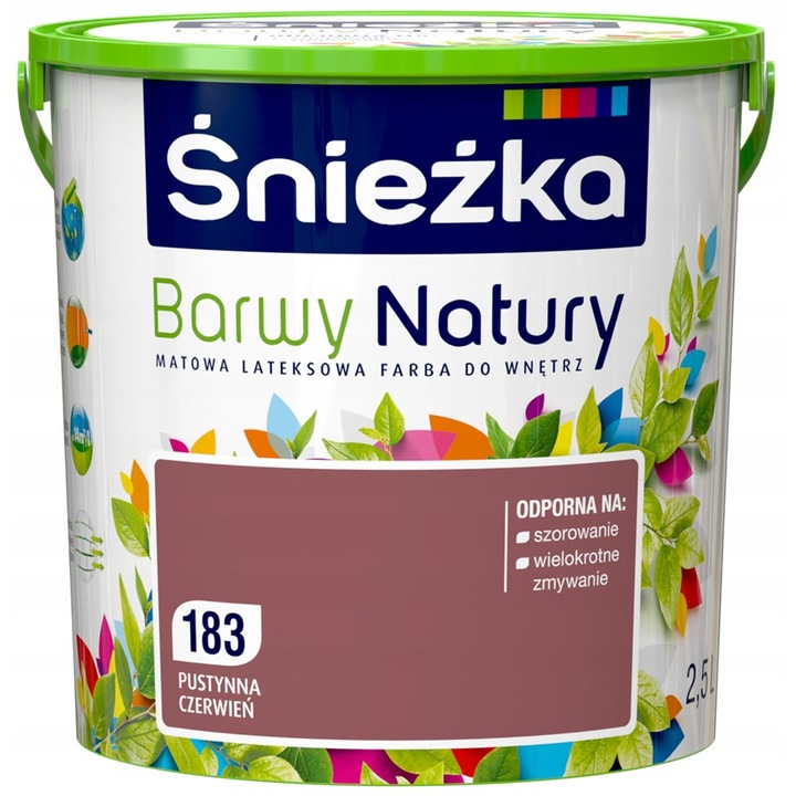 Univerzális festék, Sniezka, Piros, 2,5L