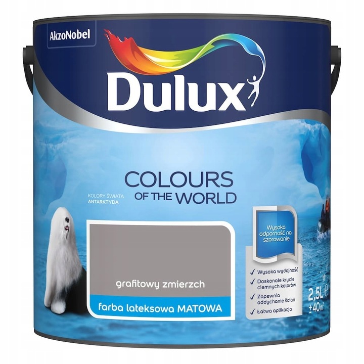 Боя, DULUX, 2.5 L, Сива