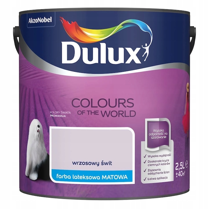 Боя Dulux Kolory Swiat Heather Dawn Matt 2.5L