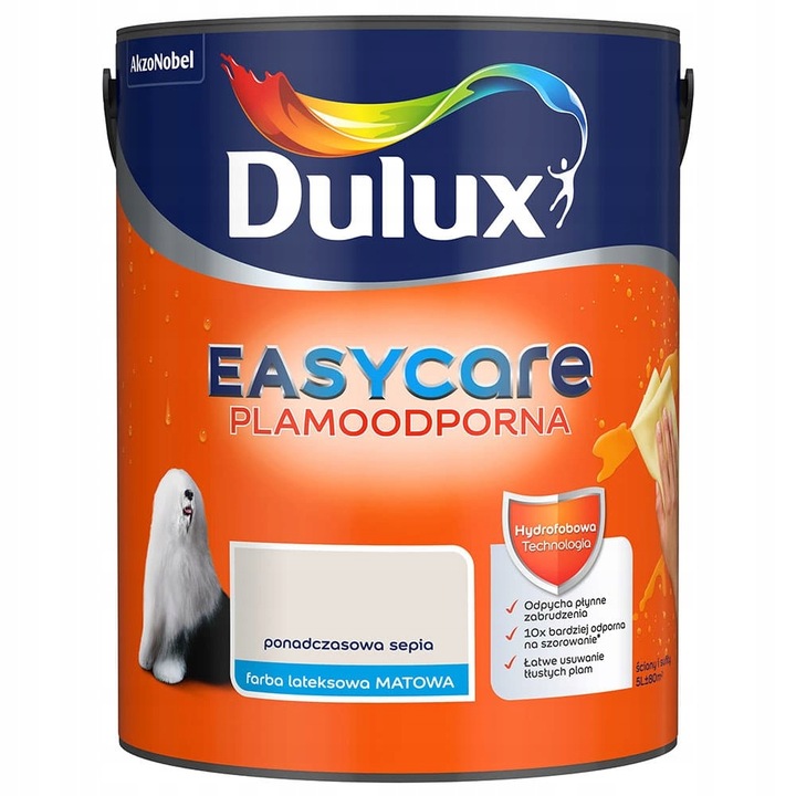 Vopsea mata, Dulux, EasyCare, Timeless Sepia, 5 l