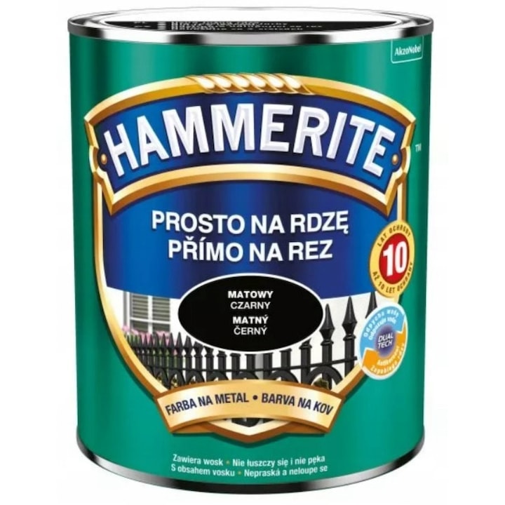 Боя против ръжда за метал, Hammerite, 0.7л