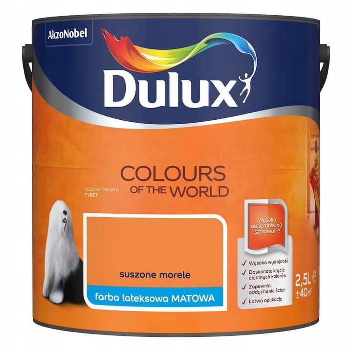 Латексова боя, Dulux, Kolory Swiat, Matt orange, 2,5л