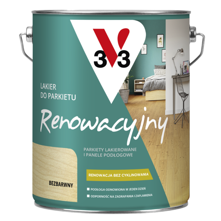 Átlátszó lakk parkettára, V33, Fényes, 5L