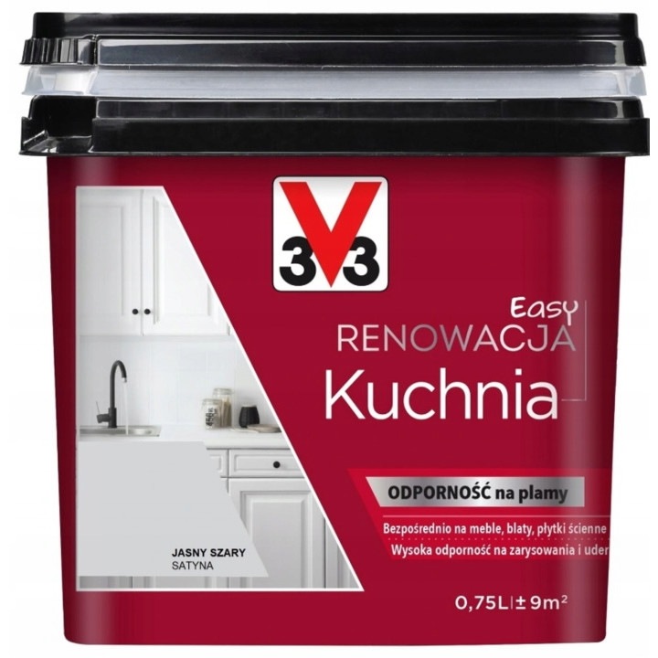 Vopsea pentru bucatarie, V33, Light Gray, 0.75L