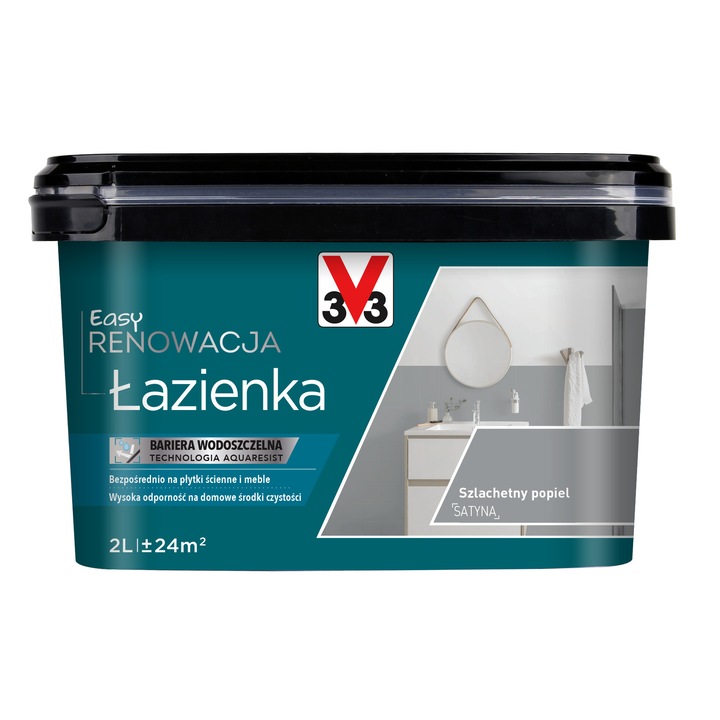 Vopsea pentru baie, V33, Noble Gray, 2L