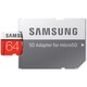 Card de memorie Samsung Micro-SDXC EVO Plus 64GB, Class 10, UHS-I U3 + adaptor SD