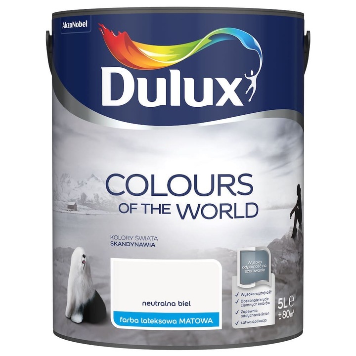 Боя Dulux, Kolory Swiat, Neutral White, 5L