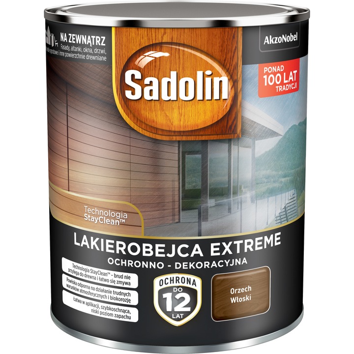 Lac Extreme Walnut fához, Sadolin, 700 ml