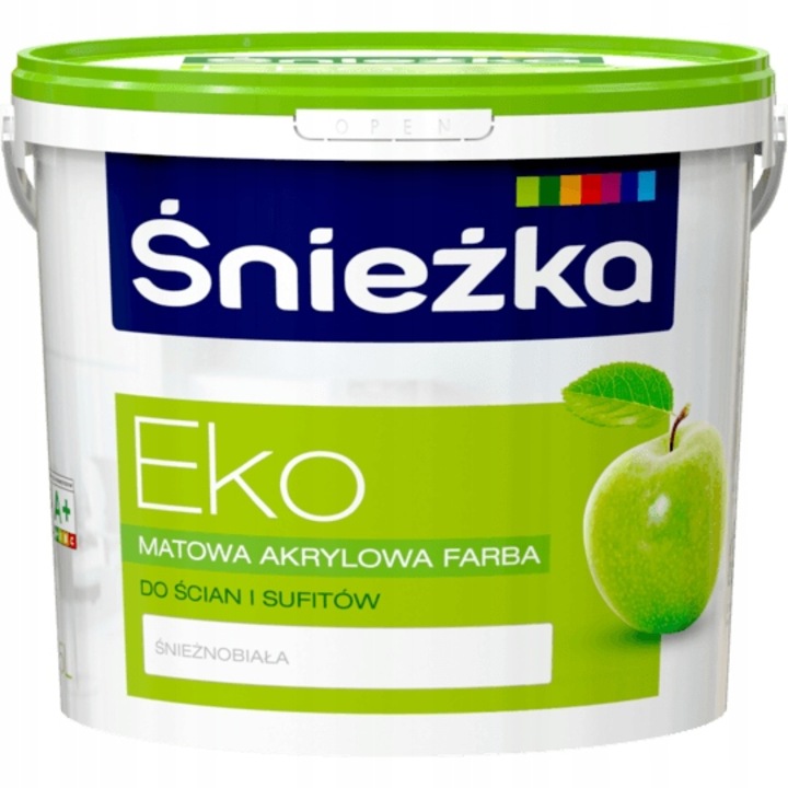 Akril festék, ŚNIEŻKA, Falra, 5 L, Matt fehér