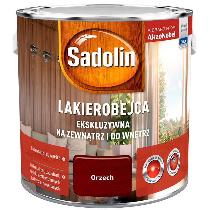 Sadolin Exclusive Fa lakk, Dió, 2.5L