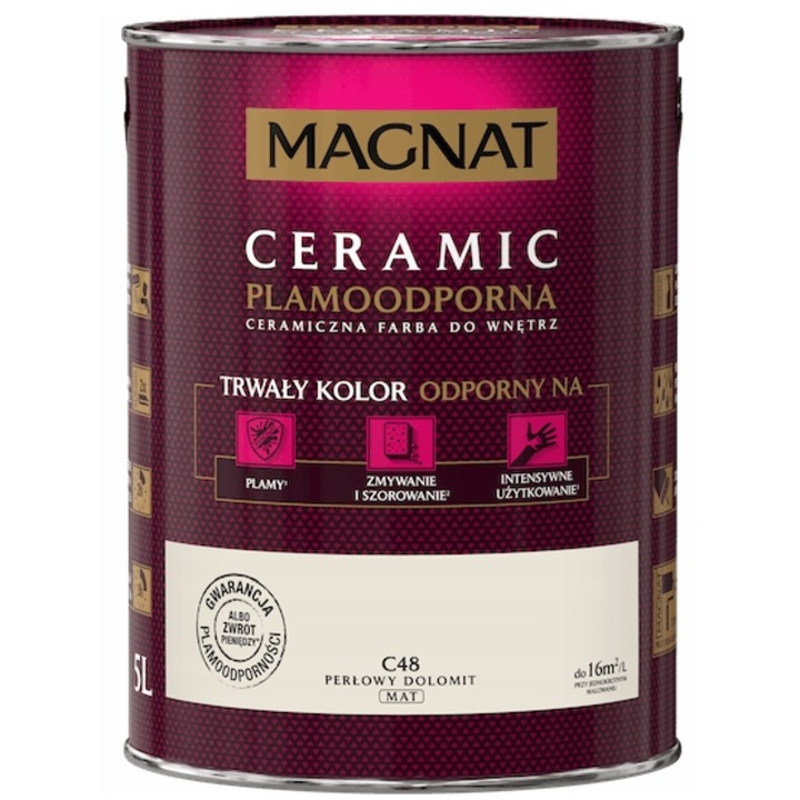 Vopsea zidarie, Magnat, Ceramic, Pearl Dolomit, 5L
