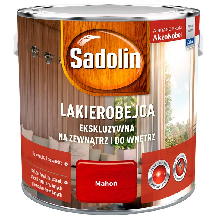Lazura fa, Sadolin, Exclusive, Mahagóni, 2.5L