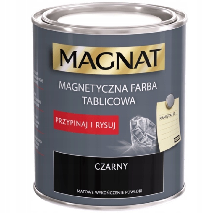Mágneses táblafesték, Magnat, Fekete, 0.75 L