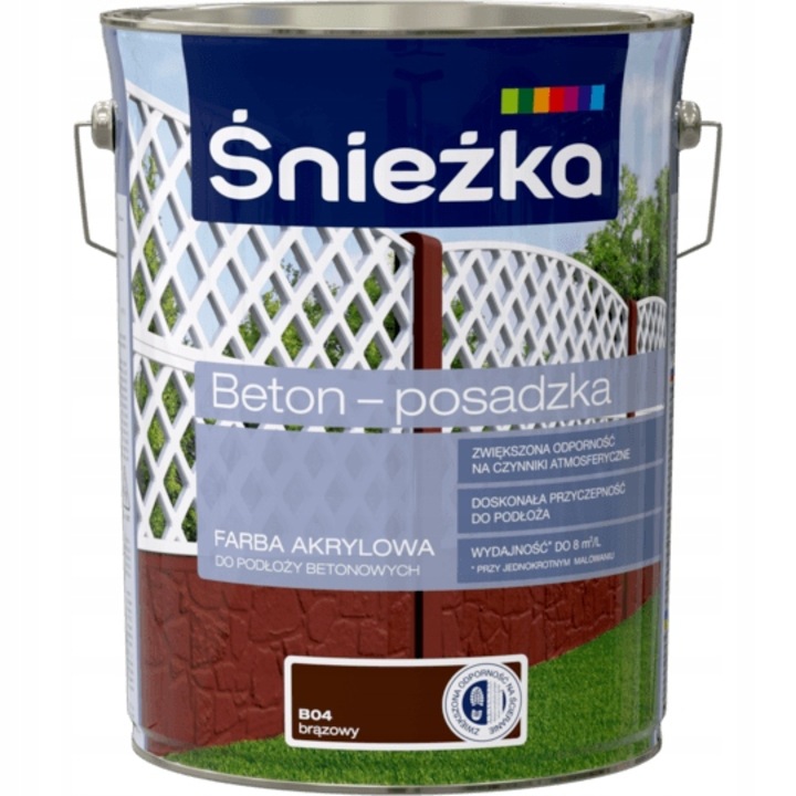 Боя за бетон, Sniezka, Кафява, 5л