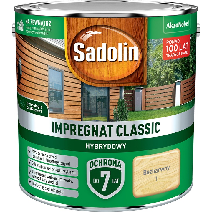 Sadolin Classic Színtelen favédő impregnáló, 2.5L