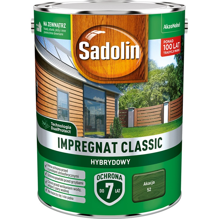 Sadolin Classic favédő impregnáló, Akác, 4.5L