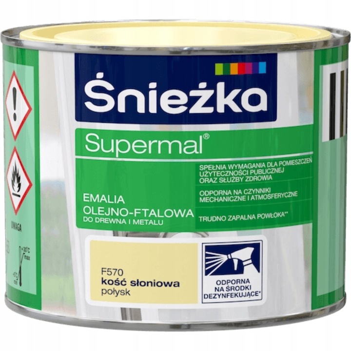 Масло за дърво и метал, Sniezka, 0,2 л, Слонова кост