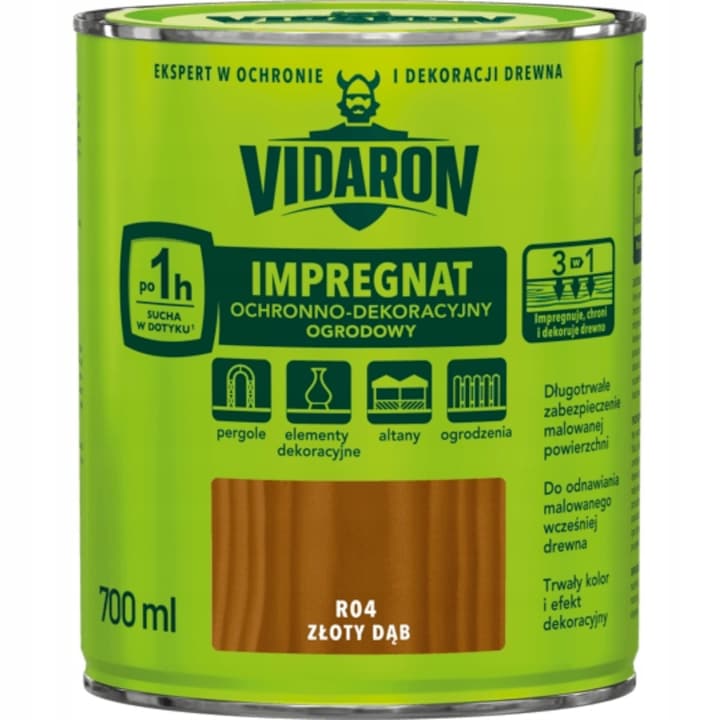 Impregnant lemn pentru gradina, Vidaron, 0.7 l, Maro