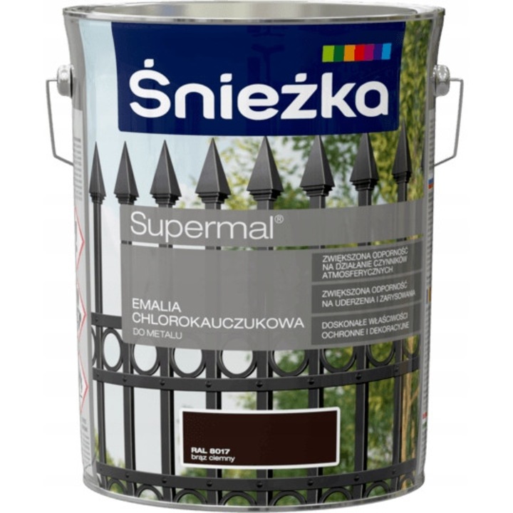 Email klórkaucsuk, Sniezka, Supermal, Sötétbarna fényes, 5L