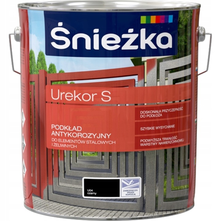Korróziógátló alapozó, Sniezka, Fekete, 10L