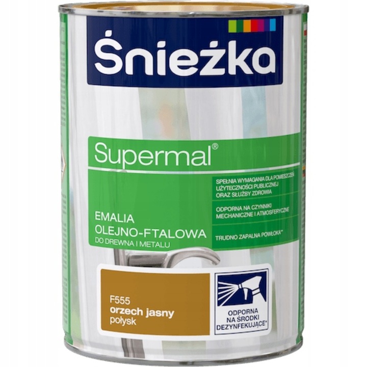 Ulei pentru lemn si metal, Sniezka, 0.8 l, Nuc deschis