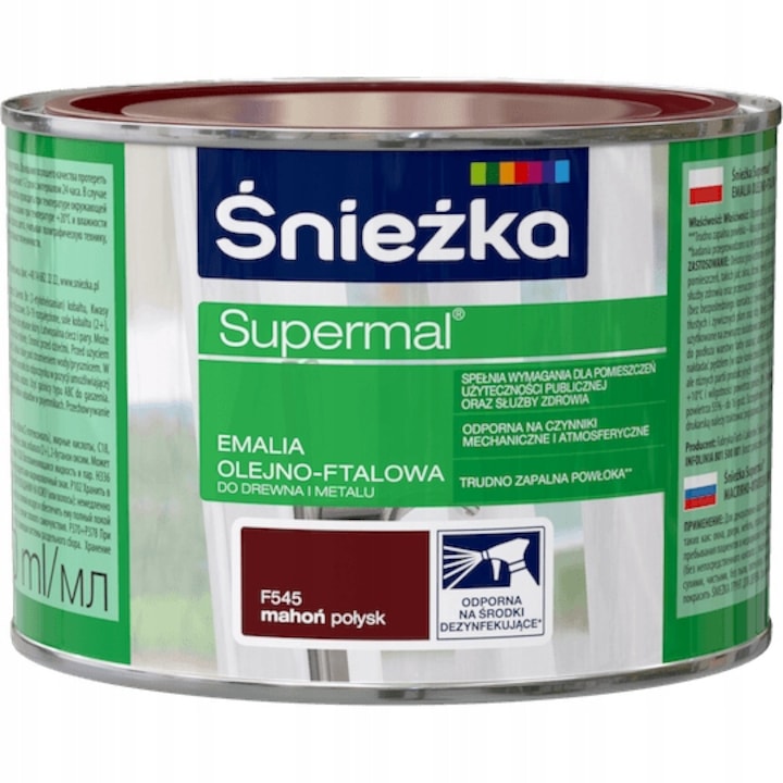 Ulei pentru lemn si metal, Sniezka, 0.4 l, Mahon
