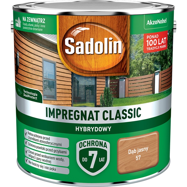 Лак за поддръжка на дърво, Sadolin, 2.5 л
