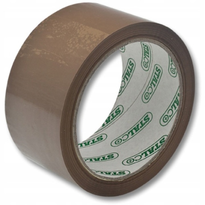 Banda adeziva Stalco, 4,8cmx60m, culoare bruna, rezistenta la temperaturi scazute