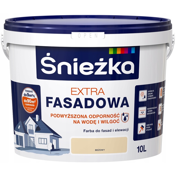 Homlokzati festék, Sniezka, 10 l