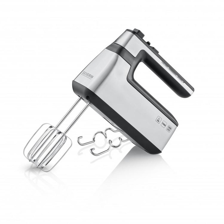 Mixer, Severin, HM 3843, 100W, 5 Viteze, Argintiu/Negru