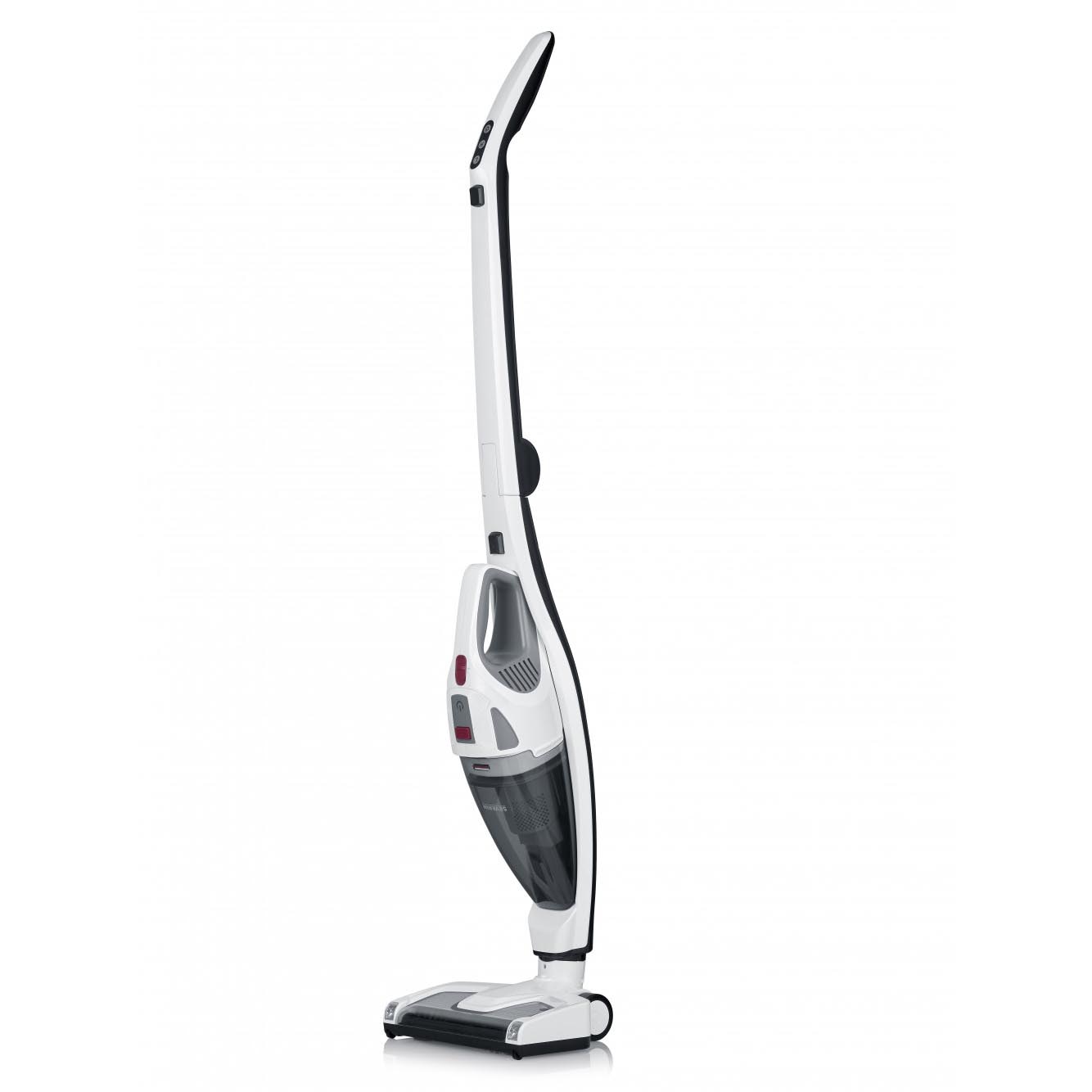 Aspirator vertical fără fir, Severin HV7173 2IN1 120W, 18.5V, Timp de funcționare aprox. 35 minute, Capacitate rezervor 650 ml, alb