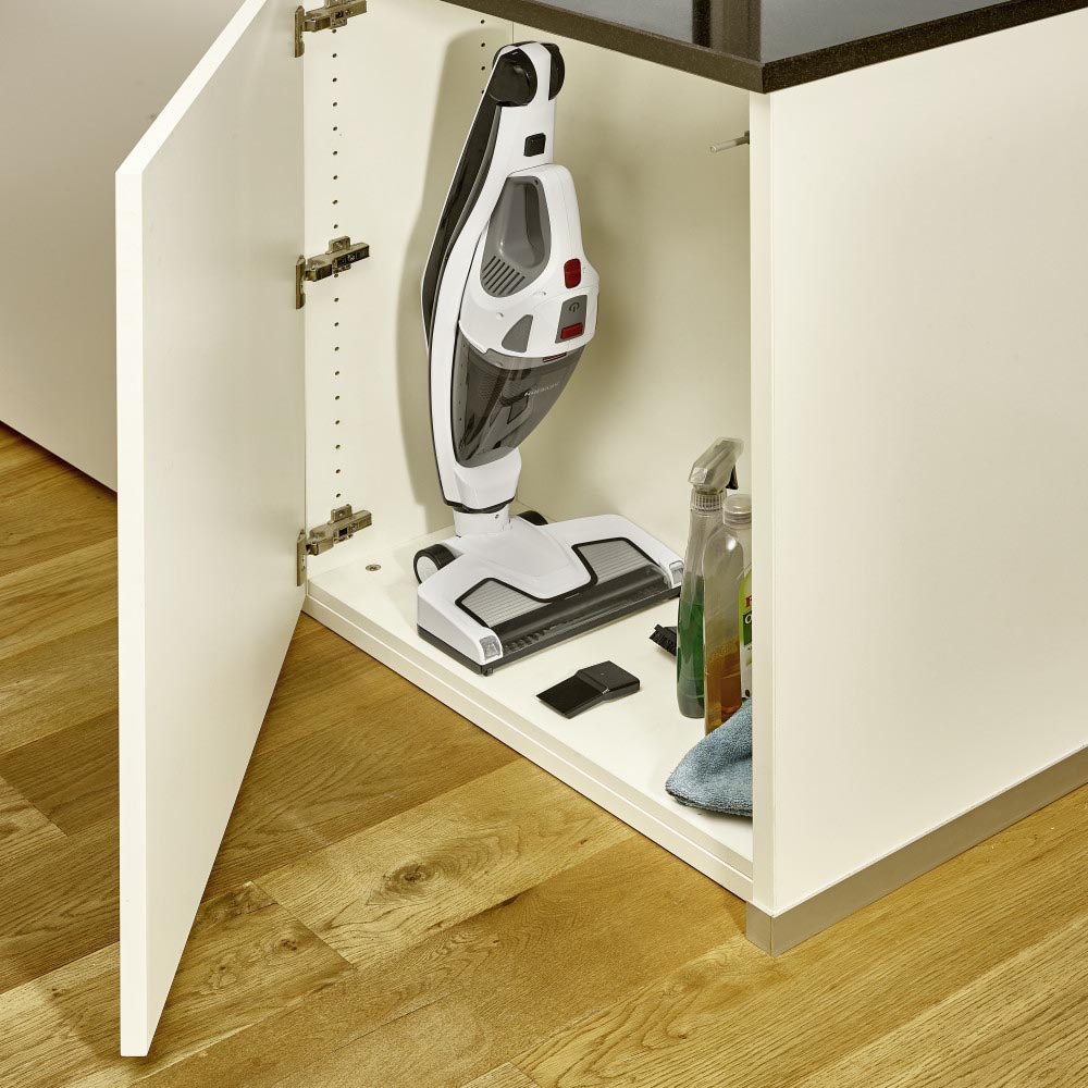 Aspirator vertical fără fir, Severin HV7173 2IN1 120W, 18.5V, Timp de funcționare aprox. 35 minute, Capacitate rezervor 650 ml, alb