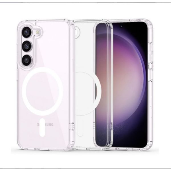 Husa compatibila cu Samsung S23 Plus, MagSafe, silicon, transparent