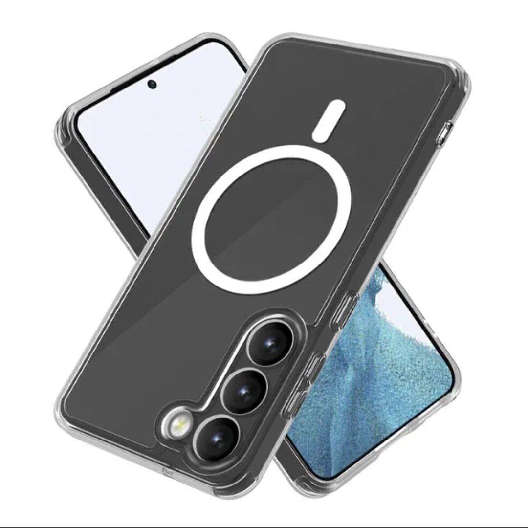 Husa compatibila cu Samsung S23 Plus, MagSafe, silicon, transparent