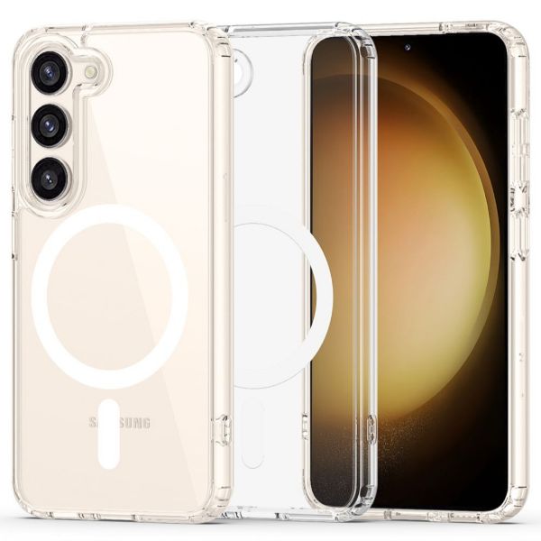Husa compatibila cu Samsung S23 Plus, MagSafe, silicon, transparent