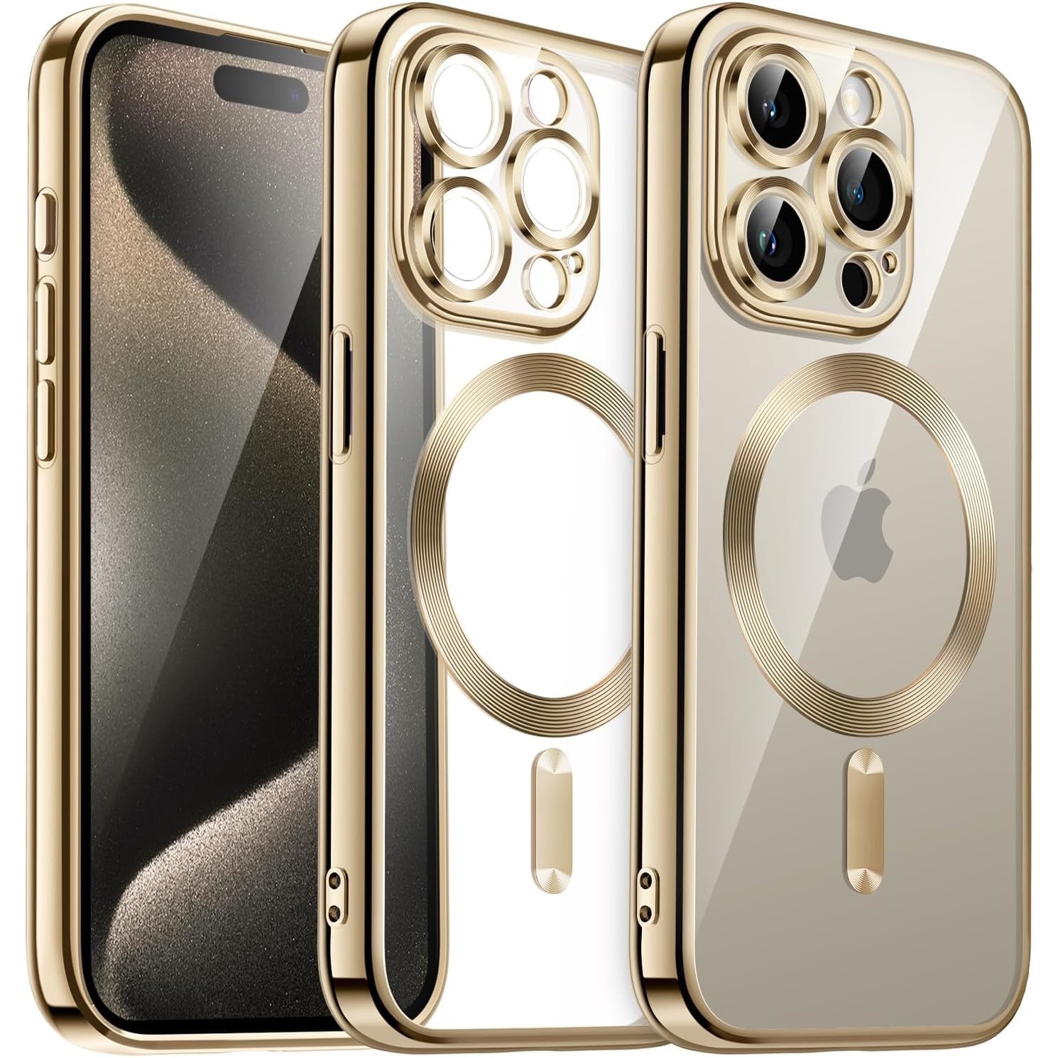 Протектор за телефон, Pimpom, за iPhone 15 Pro Max, Прозрачен ...
