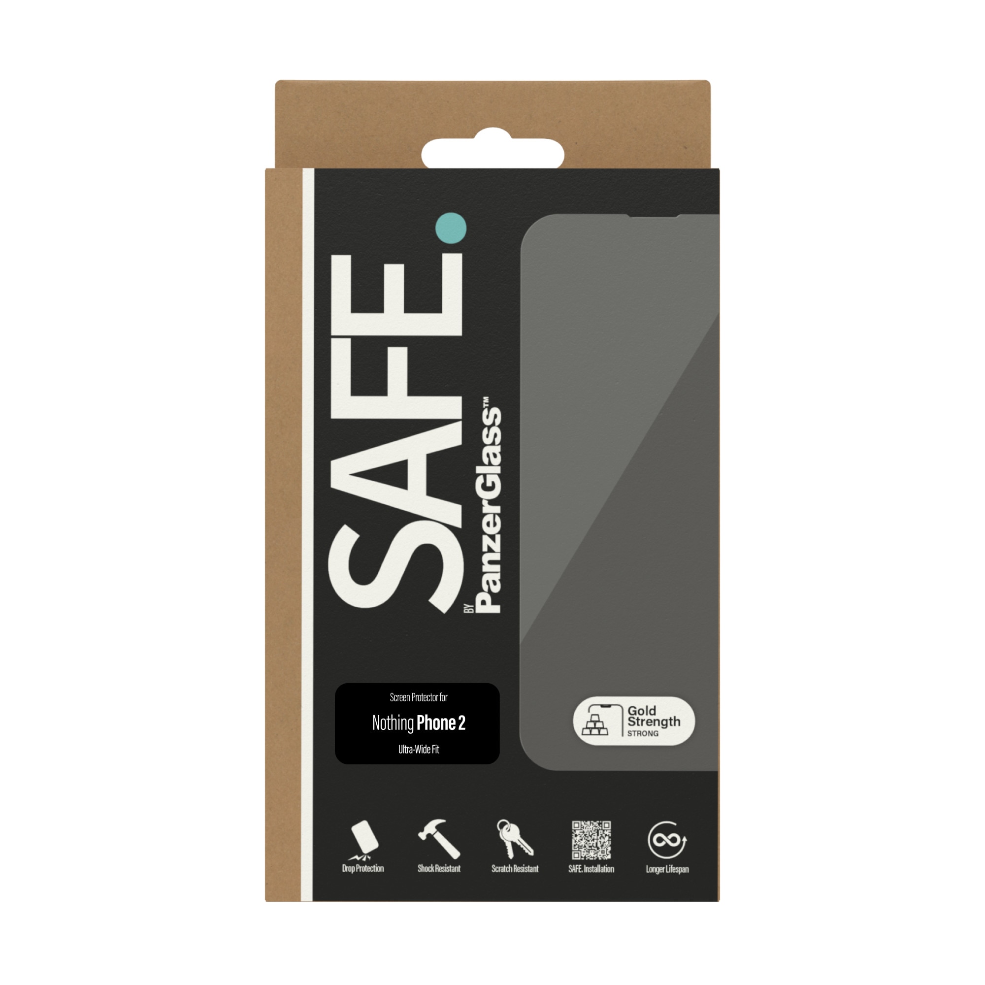 Folie protectie, safe, Sticla, Pentru Nothing Phone 2, UWF, Negru