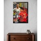 Tablou Canvas Premium, LuxCanva® A1005, Cristiano Ronaldo, 35 X 50 CM, Panza Bumbac 100% 400g/m2, Sasiu Lemn, Decorativ, Sport, Fotbal, Culori Vibrante