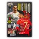 Tablou Canvas Premium, LuxCanva® A1005, Cristiano Ronaldo, 35 X 50 CM, Panza Bumbac 100% 400g/m2, Sasiu Lemn, Decorativ, Sport, Fotbal, Culori Vibrante