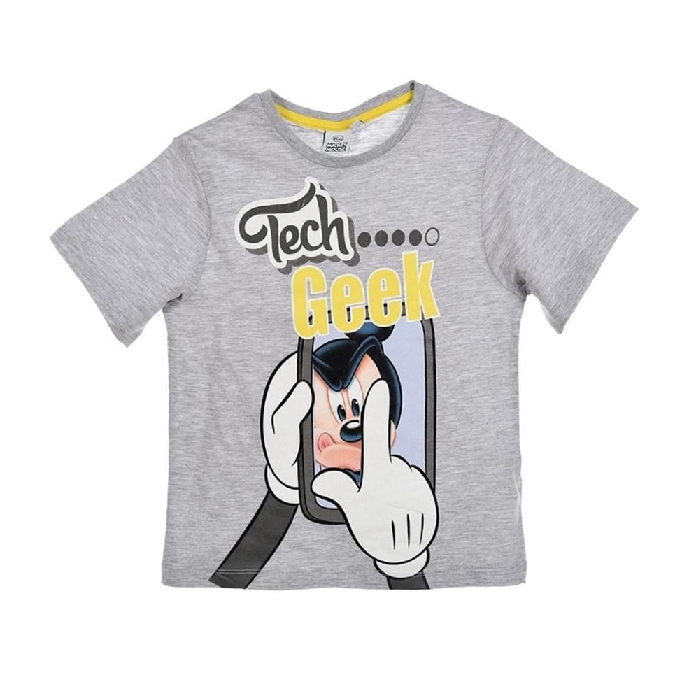 Tricou Disney Mickey Mouse, Gri deschis, 116 CM