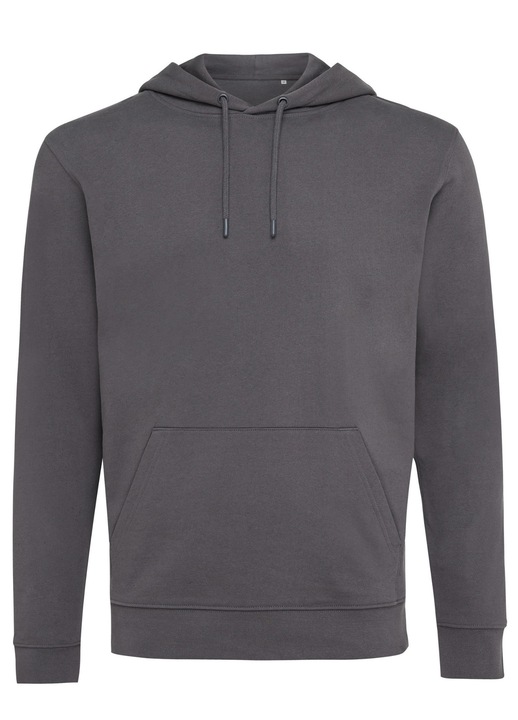 Hanorac Portland, Ronic, 50% bumbac organic-50% bumbac reciclat, interior fleece, Gri inchis